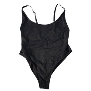 SKIMS SWIM SCOOP NECK ONE PIECE Swimsuit Bathing suit Onyx Black 2X